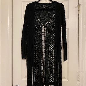 Long Black Cardigan